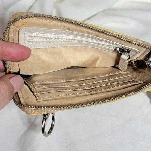 Coach Poppy Signature Canvas Wristlet - Sun-Kissed Yellow - Picture 7 of 7